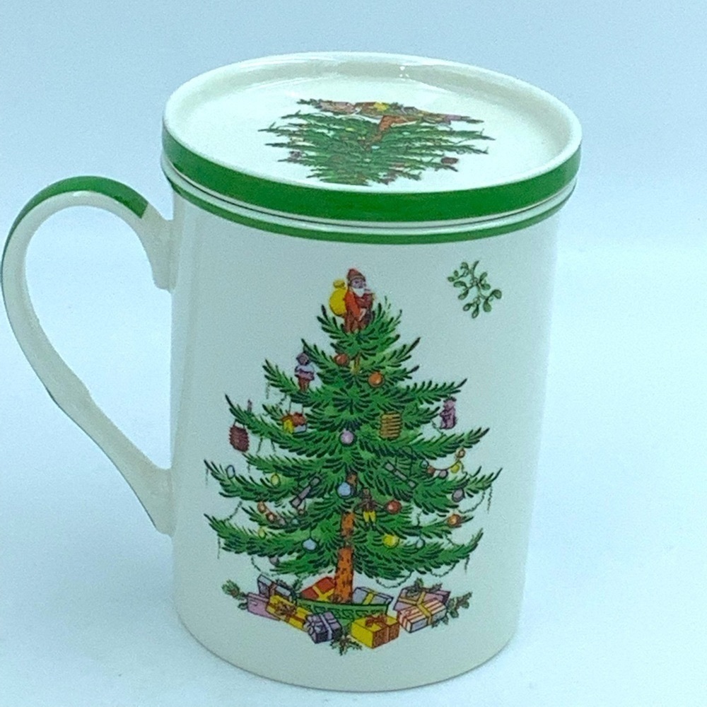 Spode Christmas Tree Mug and Coaster Set